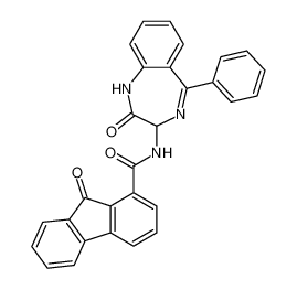 9-oxo-N-(2-oxo-5-phenyl-2,3-dihydro-1H-benzo[e][1,4]diazepin-3-yl)-9H-fluorene-1-carboxamide CAS:676129-71-8 manufacturer & supplier