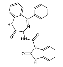 2-oxo-N-(2-oxo-5-phenyl-2,3-dihydro-1H-benzo[e][1,4]diazepin-3-yl)-2,3-dihydro-1H-benzo[d]imidazole-1-carboxamide CAS:676129-72-9 manufacturer & supplier