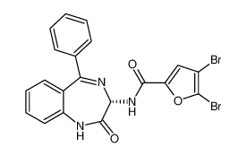 (S)-4,5-dibromo-N-(2-oxo-5-phenyl-2,3-dihydro-1H-benzo[e][1,4]diazepin-3-yl)furan-2-carboxamide CAS:676129-73-0 manufacturer & supplier