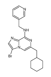 3-bromo-6-(cyclohexylmethyl)-N-(pyridin-3-ylmethyl)imidazo[1,2-a]pyrazin-8-amine CAS:676132-58-4 manufacturer & supplier