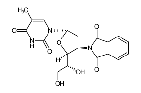 2-[(2S,3R,5S)-2-((R)-1,2-Dihydroxy-ethyl)-5-(5-methyl-2,4-dioxo-3,4-dihydro-2H-pyrimidin-1-yl)-tetrahydro-furan-3-yl]-isoindole-1,3-dione CAS:676132-92-6 manufacturer & supplier