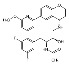 N-((2S,3R)-1-(3,5-difluorophenyl)-3-hydroxy-4-(((S)-6-(6-methoxypyridin-2-yl)chroman-4-yl)amino)butan-2-yl)acetamide CAS:676134-01-3 manufacturer & supplier