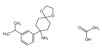 8-(3-isopropylphenyl)-1,4-dioxa-spiro[4.5]decane-8-amine acetate CAS:676135-10-7 manufacturer & supplier