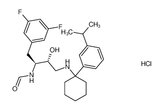 (1S,2R)-1-(3,5-difluorobenzyl)-2-hydroxy-3-{[1-(3-isopropylphenyl)cyclohexyl]amino}propylformamide hydrochloride CAS:676135-27-6 manufacturer & supplier