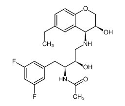 N-((2S,3R)-1-(3,5-difluorophenyl)-4-(((3S,4S)-6-ethyl-3-hydroxychroman-4-yl)amino)-3-hydroxybutan-2-yl)acetamide CAS:676136-99-5 manufacturer & supplier