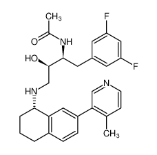 N-((2S,3R)-1-(3,5-difluorophenyl)-3-hydroxy-4-(((S)-7-(4-methylpyridin-3-yl)-1,2,3,4-tetrahydronaphthalen-1-yl)amino)butan-2-yl)acetamide CAS:676138-07-1 manufacturer & supplier