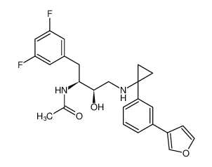 N-((2S,3R)-1-(3,5-difluorophenyl)-4-((1-(3-(furan-3-yl)phenyl)cyclopropyl)amino)-3-hydroxybutan-2-yl)acetamide CAS:676138-30-0 manufacturer & supplier