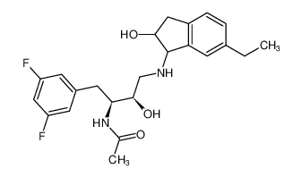 N-((2S,3R)-1-(3,5-difluorophenyl)-4-((6-ethyl-2-hydroxy-2,3-dihydro-1H-inden-1-yl)amino)-3-hydroxybutan-2-yl)acetamide CAS:676138-73-1 manufacturer & supplier