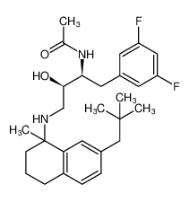 N-((2S,3R)-1-(3,5-difluorophenyl)-3-hydroxy-4-((1-methyl-7-neopentyl-1,2,3,4-tetrahydronaphthalen-1-yl)amino)butan-2-yl)acetamide CAS:676138-81-1 manufacturer & supplier