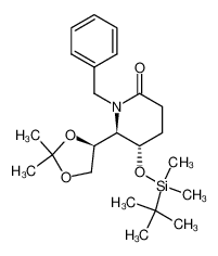 (4'S,5S,6S)-1-benzyl-5-(tert-butyldimethylsilanyloxy)-6-(2,2-dimethyl-[1,3]dioxolan-4-yl)piperidin-2-one CAS:676144-76-6 manufacturer & supplier