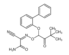 (Z)-N-(1-([1,1'-biphenyl]-2-yloxy)-3,3-dimethyl-2-oxobutoxy)-2-amino-2-oxoacetimidoyl cyanide CAS:67615-02-5 manufacturer & supplier