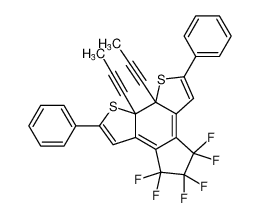 4,4,5,5,6,6-hexafluoro-2,8-diphenyl-9a,9b-di(prop-1-yn-1-yl)-5,6,9a,9b-tetrahydro-4H-indeno[5,4-b:6,7-b']dithiophene CAS:676158-08-0 manufacturer & supplier