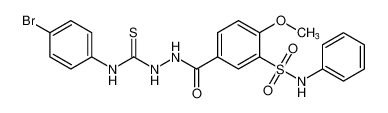 N-(4-bromophenyl)-2-(4-methoxy-3-(N-phenylsulfamoyl)benzoyl)hydrazine-1-carbothioamide CAS:67616-88-0 manufacturer & supplier