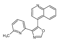 4-[4-(6-methyl-pyridin-2-yl)-oxazol-5-yl]-quinoline CAS:676165-77-8 manufacturer & supplier