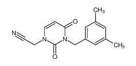 2-(3-(3,5-dimethylbenzyl)-2,4-dioxo-3,4-dihydropyrimidin-1(2H)-yl)acetonitrile CAS:676167-97-8 manufacturer & supplier