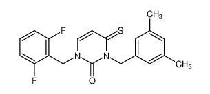 1-(2,6-difluorobenzyl)-3-(3,5-dimethylbenzyl)-4-thioxo-3,4-dihydropyrimidin-2(1H)-one CAS:676168-18-6 manufacturer & supplier