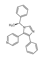 Pyridine, 4-[4-phenyl-1-[(1S)-1-phenylethyl]-1H-imidazol-5-yl]- CAS:676168-37-9 manufacturer & supplier