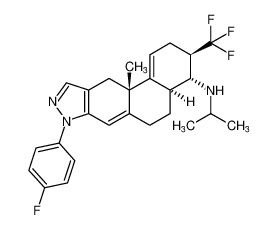 (3R,4R,4aS,11aS)-8-(4-fluorophenyl)-N-isopropyl-11a-methyl-3-(trifluoromethyl)-3,4,4a,5,6,8,11,11a-octahydro-2H-naphtho[1,2-f]indazol-4-amine CAS:676232-04-5 manufacturer & supplier