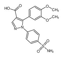 5-(3,4-dimethoxyphenyl)-1-(4-sulfamoylphenyl)-1H-pyrazole-4-carboxylic acid CAS:676233-34-4 manufacturer & supplier