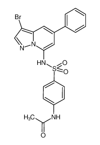 N-(4-(N-(3-bromo-5-phenylpyrazolo[1,5-a]pyridin-7-yl)sulfamoyl)phenyl)acetamide CAS:676239-37-5 manufacturer & supplier