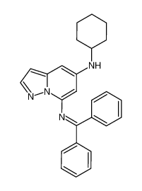 N-cyclohexyl-7-((diphenylmethylene)amino)pyrazolo[1,5-a]pyridin-5-amine CAS:676239-94-4 manufacturer & supplier