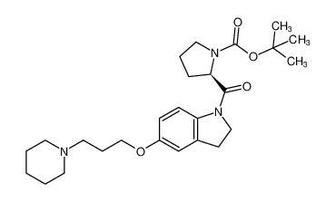 tert-butyl (R)-2-(5-(3-(piperidin-1-yl)propoxy)indoline-1-carbonyl)pyrrolidine-1-carboxylate CAS:676255-51-9 manufacturer & supplier