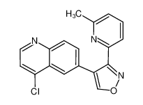 4-chloro-6-[3-(6-methyl-pyridyn-2-yl)-isoxazol-4-yl]-quinoline CAS:676256-22-7 manufacturer & supplier