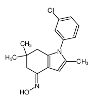 1-(3-chlorophenyl)-2,6,6-trimethyl-4,5,6,7-tetrahydroindol-4-one oxime CAS:676257-86-6 manufacturer & supplier