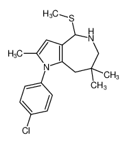 1-(4-chlorophenyl)-2,7,7-trimethyl-4-(methylthio)-1,4,5,6,7,8-hexahydropyrrolo[3,2-c]azepine CAS:676257-94-6 manufacturer & supplier