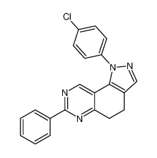 1H-Pyrazolo[3,4-f]quinazoline, 1-(4-chlorophenyl)-4,5-dihydro-7-phenyl- CAS:676259-19-1 manufacturer & supplier