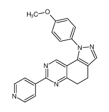 1-(4-methoxyphenyl)-7-(pyridin-4-yl)-4,5-dihydro-1H-pyrazolo[3,4-f]quinazoline CAS:676259-20-4 manufacturer & supplier