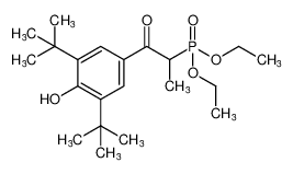 diethyl (1-(3,5-di-tert-butyl-4-hydroxyphenyl)-1-oxopropan-2-yl)phosphonate CAS:676261-35-1 manufacturer & supplier