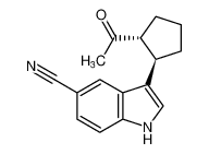 rel-3-((1R,2R)-2-acetylcyclopentyl)-1H-indole-5-carbonitrile CAS:676273-64-6 manufacturer & supplier