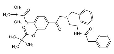 2-{N-benzyl-N-[2-(2-phenylacetamido)ethyl]amino}-3',4'-bis(pivaloyloxy)acetophenone CAS:67632-25-1 manufacturer & supplier