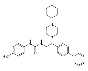 1-(2-([1,1'-biphenyl]-4-yl)-2-(4-cyclohexylpiperazin-1-yl)ethyl)-3-(p-tolyl)urea CAS:676323-27-6 manufacturer & supplier