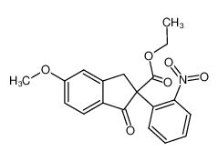 5-Methoxy-2-(2-nitro-phenyl)-1-oxo-indan-2-carboxylic acid ethyl ester CAS:676323-70-9 manufacturer & supplier