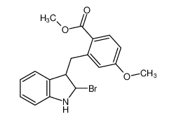 methyl 2-((2-bromoindolin-3-yl)methyl)-4-methoxybenzoate CAS:676323-79-8 manufacturer & supplier