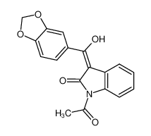 1-acetyl-3-[1-hydroxy-1-(3,4-methylenedioxyphenyl)-methylene]-2-indolinone CAS:676326-38-8 manufacturer & supplier