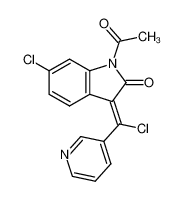 1-acetyl-6-chloro-3-[1-chloro-1-(3-pyridyl)methylene]-2-indolinone CAS:676326-59-3 manufacturer & supplier