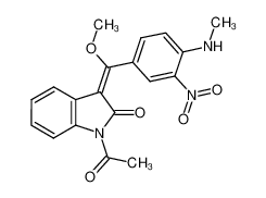 1-acetyl-3-[1-methoxy-1-(4-methylamino-3-nitrophenyl)-methylene]-2-indolinone CAS:676326-72-0 manufacturer & supplier