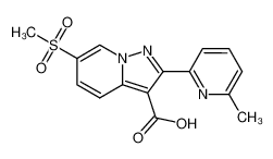 6-methanesulfonyl-2-(6-methyl-pyridin-2-yl)-pyrazolo[1,5-a]pyridine-3-carboxylic acid CAS:676343-23-0 manufacturer & supplier