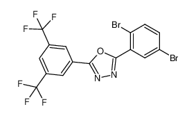 2-(3,5-bis(trifluoromethyl)phenyl)-5-(2,5-dibromophenyl)-1,3,4-oxadiazole CAS:676350-11-1 manufacturer & supplier