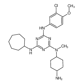 N-(4-amino-cyclohexyl)-N'-(3-chloro-4-methoxy-phenyl)-N'-cycloheptyl-N-methyl-[1,3,5]triazine-2,4,6-triamine CAS:676354-84-0 manufacturer & supplier