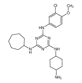 N2-(4-aminocyclohexyl)-N4-(3-chloro-4-methoxyphenyl)-N6-cycloheptyl-1,3,5-triazine-2,4,6-triamine CAS:676354-86-2 manufacturer & supplier