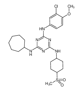 N-(3-chloro-4-methoxy-phenyl)-N'-cycloheptyl-N'-(4-methanesulfonyl-cyclohexyl)-[1,3,5]triazine-2,4,6-triamine CAS:676355-08-1 manufacturer & supplier