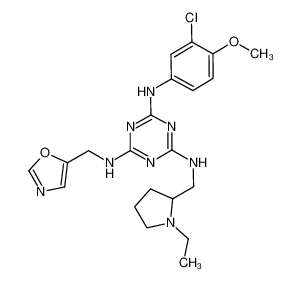 N-(3-chloro-4-methoxy-phenyl)-N'-(1-ethyl-pyrrolidin-2-ylmethyl)-N'-oxazol-5-ylmethyl-[1,3,5]triazine-2,4,6-triamine CAS:676359-05-0 manufacturer & supplier