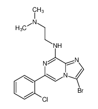 N1-(3-bromo-6-(2-chlorophenyl)imidazo[1,2-a]pyrazin-8-yl)-N2,N2-dimethylethane-1,2-diamine CAS:676360-19-3 manufacturer & supplier