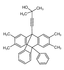 9-(3-hydroxy-3-methyl-1-butynyl)-2,3,6,7-tetramethyl-10-phenyltriptycene CAS:676363-55-6 manufacturer & supplier