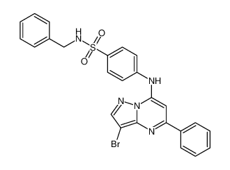 N-benzyl-4-((3-bromo-5-phenylpyrazolo[1,5-a]pyrimidin-7-yl)amino)benzenesulfonamide CAS:676366-44-2 manufacturer & supplier