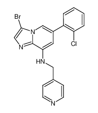 3-bromo-6-(2-chlorophenyl)-N-(pyridin-4-ylmethyl)imidazo[1,2-a]pyridin-8-amine CAS:676370-66-4 manufacturer & supplier